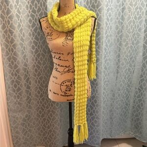 Old Navy “fluorescent” scarf w fringe